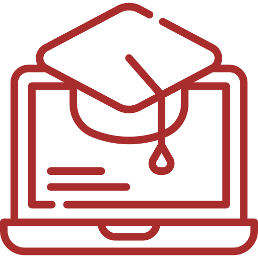 online-learning-icon-red
